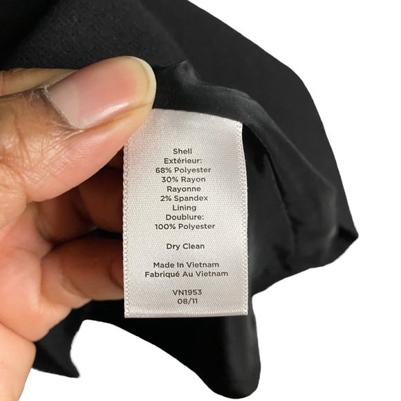 Talbots Petites Women's Black Short Sleeve Evening Dress - Picture 5 of 7